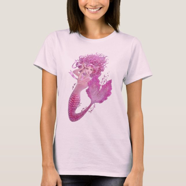 Camiseta rosada de la muñeca de la fantasía de la (Anverso)