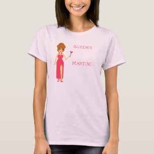 Camiseta rosada de la muñeca de Queenie Martini