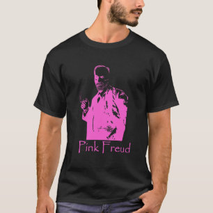 Camiseta rosada de la oscuridad de Freud