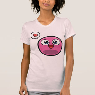 Camiseta rosada de las señoras del abucheo