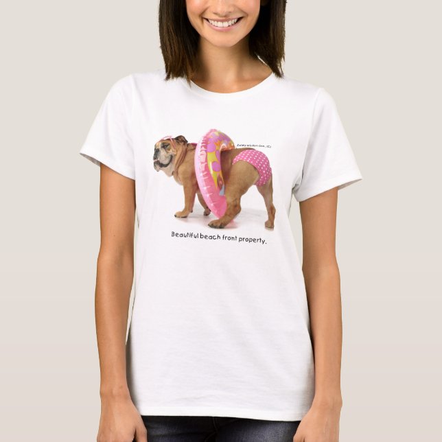 Camiseta rosada del bikini del punto de Zelda Polk (Anverso)