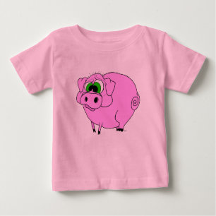 Camiseta rosada del cerdo