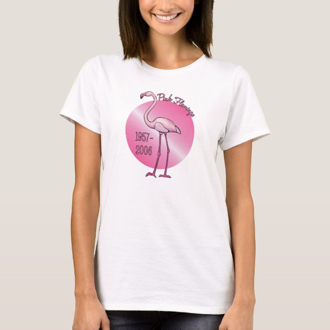 Camiseta rosada del flamenco (Anverso)