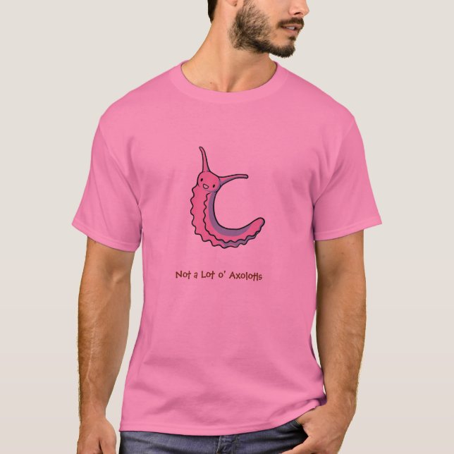 Camiseta rosada del gusano de terciopelo (Anverso)
