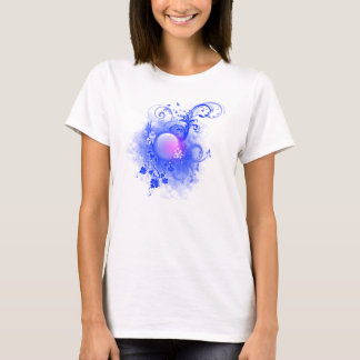 Camiseta rosada del orbe
