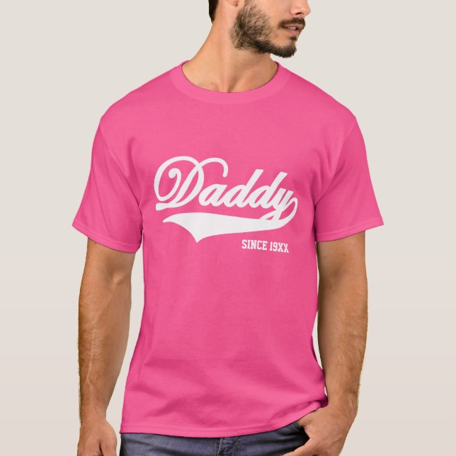 Camiseta rosada del papá (disponible en 24 (Anverso)