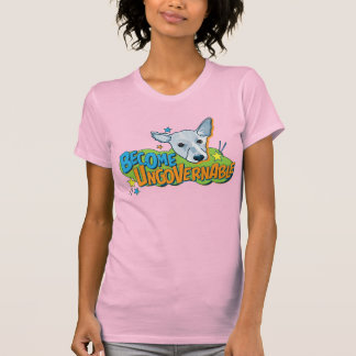 Camiseta rosada para mujeres de escrúpulos