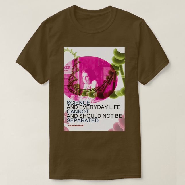 Camiseta Rosalind Franklin Inspiradora Cita 2 Ciencia Ne (Diseño del anverso)