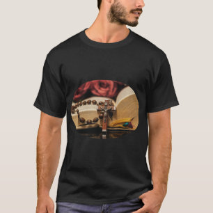 Camiseta Rosario de madera con Jesús en la cruz