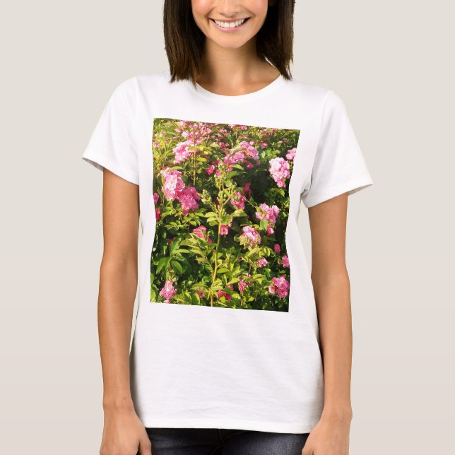 Camiseta Rosario florido (Anverso)