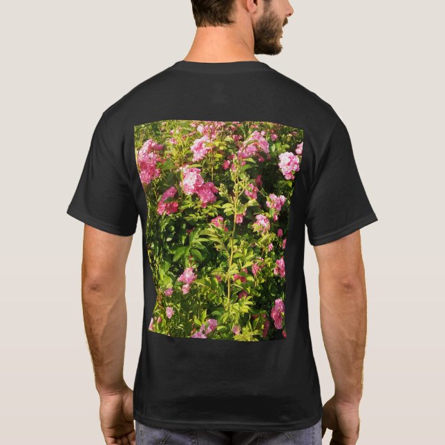 Camiseta Rosarium con flores (Reverso)