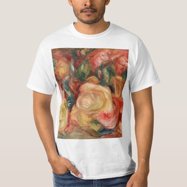 Camiseta Rosas (1912) de Pierre-Auguste Renoir Bella Artes (Anverso)