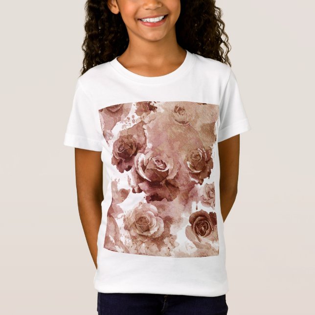 Camiseta Rosas acuáticos 3 (Anverso)