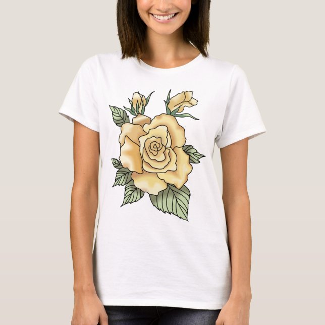 Camiseta Rosas Amarillas (Anverso)