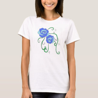 Camiseta Rosas azules
