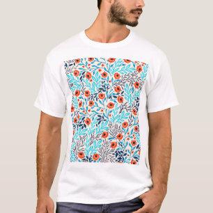 Camiseta Rosas coloridos abstractos: Floral vintage