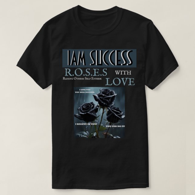 CAMISETA ROSAS CON AMOR (Diseño del anverso)