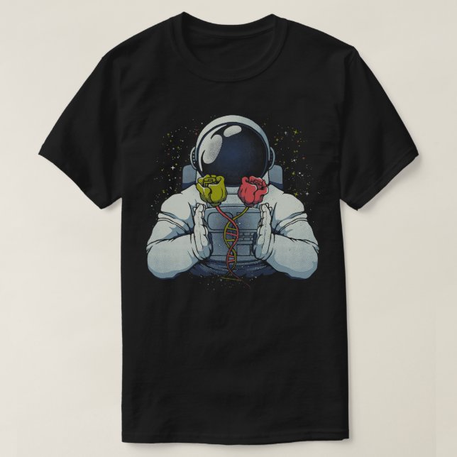 Camiseta Rosas de ADN de astronauta de Tobe Fonseca (Diseño del anverso)