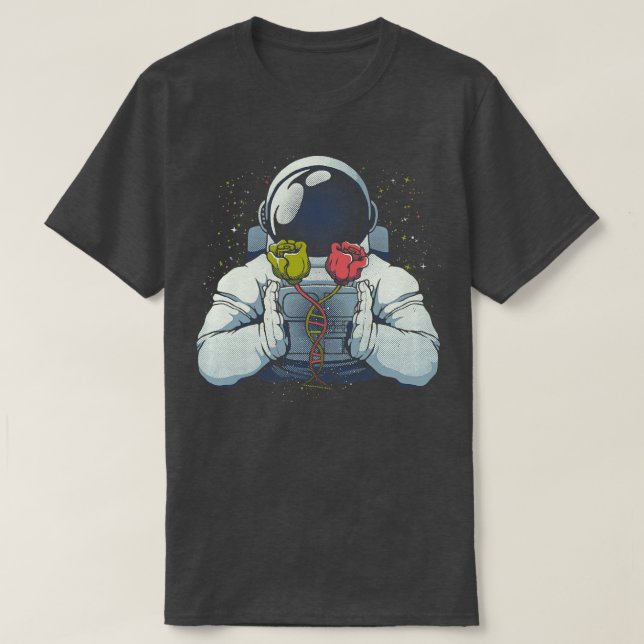 Camiseta Rosas de ADN de astronauta de Tobe Fonseca (Diseño del anverso)