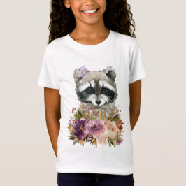 Camiseta Rosas de Baby Racoon Butterfly Floral Bumblebee Ma