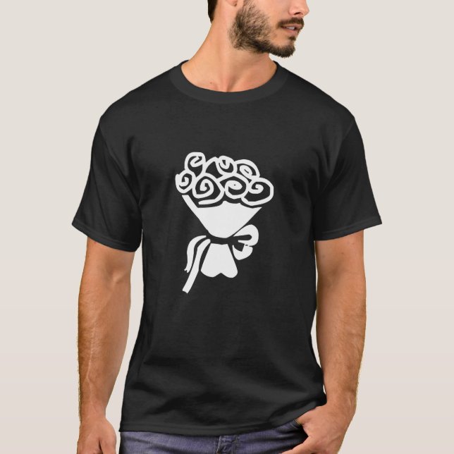 Camiseta Rosas de Bouquet Boda estético de moda (Anverso)