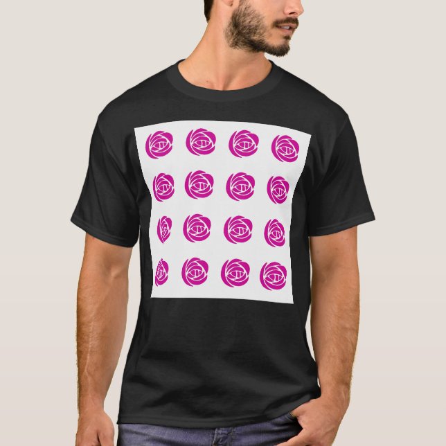 Camiseta Rosas de Charles Rennie Mackintosh (Anverso)