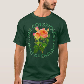 Camiseta Rosas de Cotswolds Reino Unido Botánica de Inglate