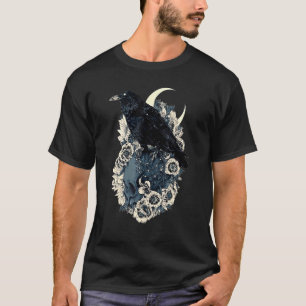 Camiseta Rosas de cráneo Vaca Gótico Oculto Emo Satánico Es