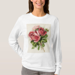 Camiseta Rosas de época de arte de época