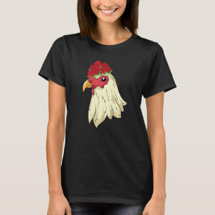 Camiseta Rosas de la Flor de Animal Granjero Ch