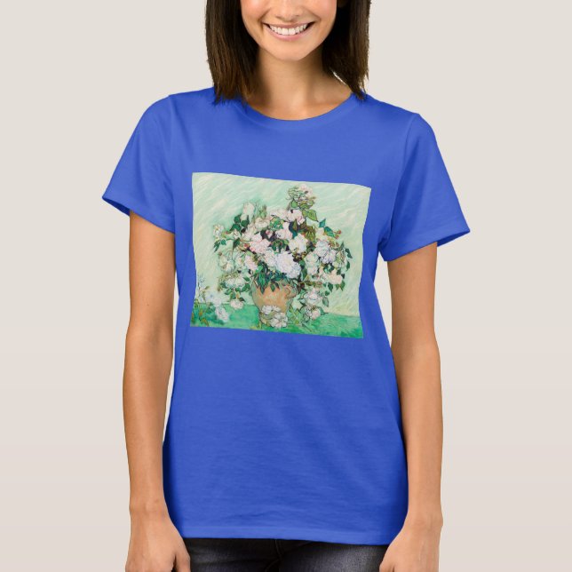 Camiseta Rosas de la vida en una caja de Vincent van Gogh (Anverso)