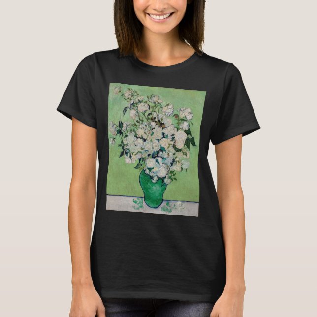 Camiseta Rosas de la vida en una caja de Vincent van Gogh (Anverso)