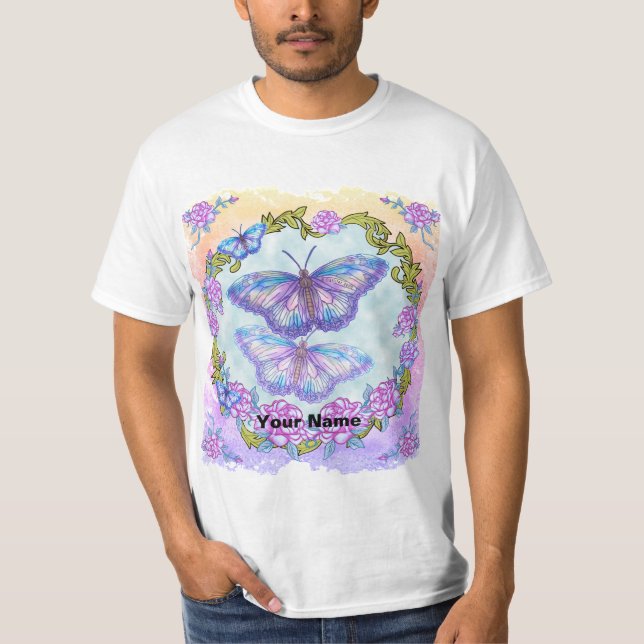 Camiseta Rosas de mariposa (Anverso)