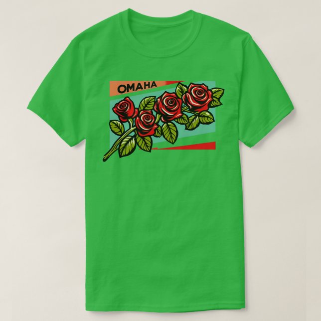 Camiseta Rosas de Omaha (Diseño del anverso)