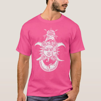 Camiseta Rosas de Sun Moon Astrología Galaxia Astronomía Es