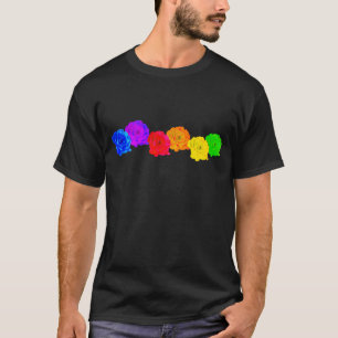 Camiseta Rosas del arcoiris