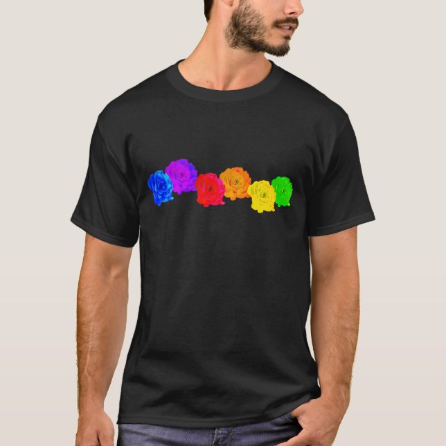 Camiseta Rosas del arcoiris (Anverso)