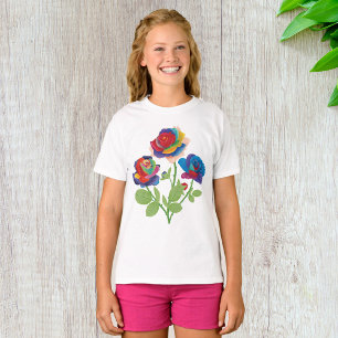 Camiseta Rosas del arcoiris