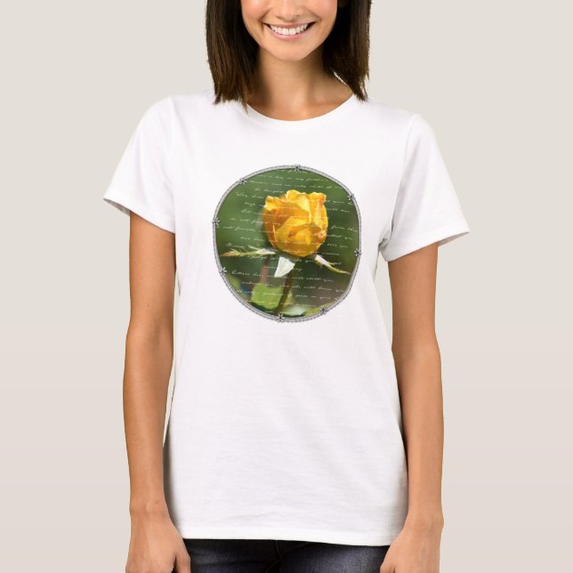 Camiseta Rosas en el jardín (Anverso)