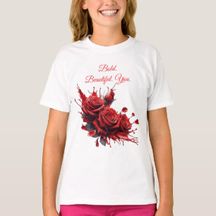 Camiseta Rosas en flor - Cumpleaños elegante