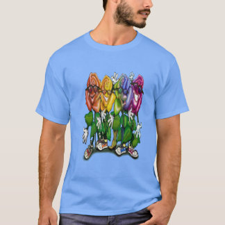 Camiseta Rosas Fiesta Arcoiris