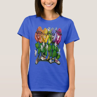 Camiseta Rosas Fiesta Arcoiris