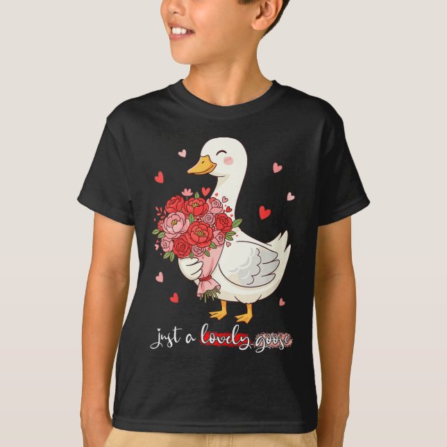 Camiseta Rosas Florales Bouquet De Ganso Solo Una Mujer V (Anverso)