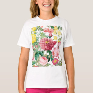 Camiseta Rosas florales Vintage Spring Garden