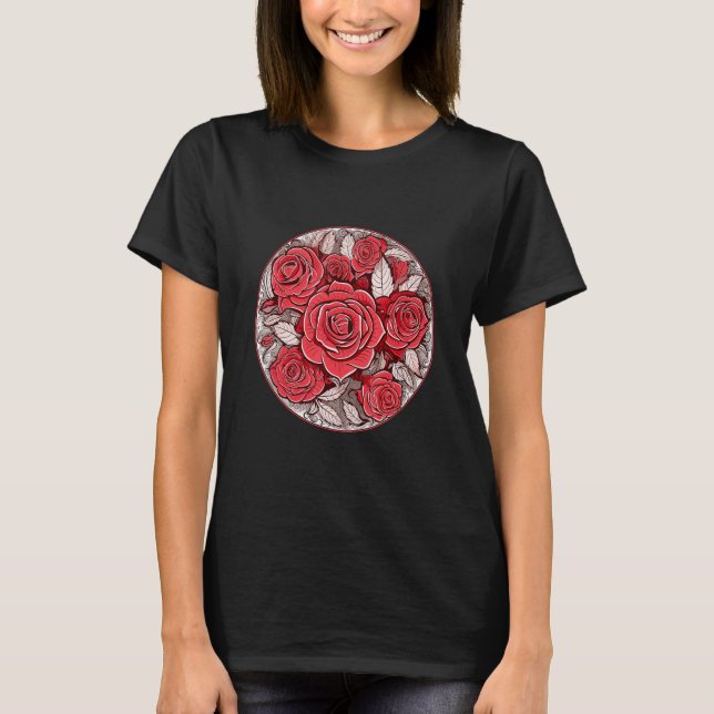 Camiseta Rosas Flores Flores Jardín Hobby Gardener (Anverso)