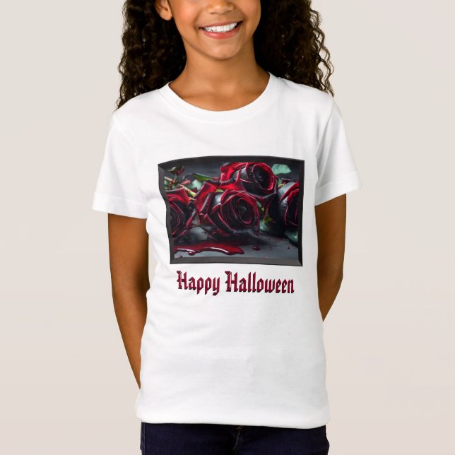 Camiseta Rosas góticos (Anverso)