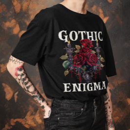 Camiseta Rosas góticos de Unisex Halloween