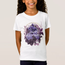 Camiseta Rosas góticos morados de Halloween