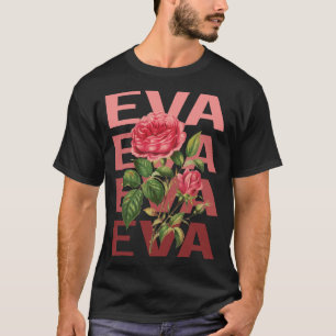 Camiseta Rosas Hermosas - Nombre Eva
