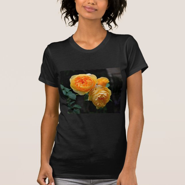 Camiseta Rosas ingleses amarillos (Anverso)